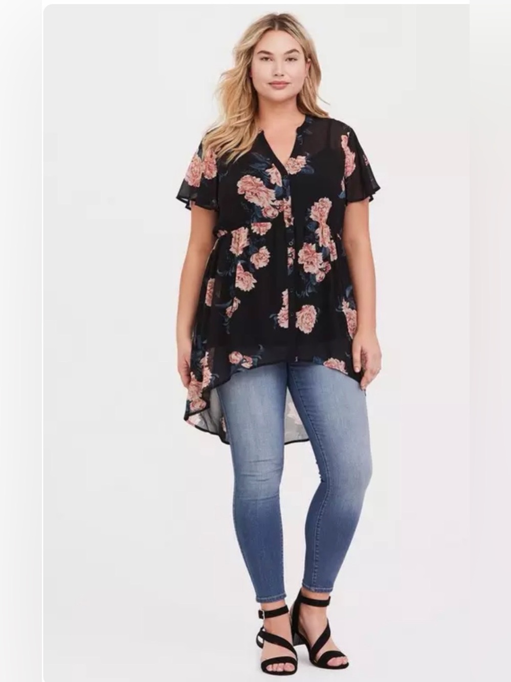 Torrid Lexie Babydoll Chiffon Tunic